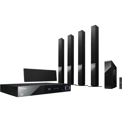 Pioneer - 1100W 5.1-Ch. 3D / Smart Blu-ray Home Theater System 