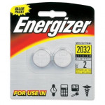 Energizer Watch/Electronic Batteries, 3 Volts, 2032, 2 batteries (Lithium Button Cell)