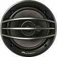 Pioneer - A-Series 6-1/2" 3-Way Car Speakers with Carbon Graphite IMPP Cones (Pair)