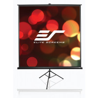 Elite Screens T71UWS1 Tripod Portable Projection Screen (71 inch Diag. 1:1 Viewable 50" H X 50" W Black Casing)