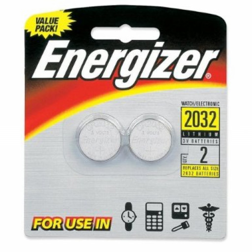 Energizer Watch/Electronic Batteries, 3 Volts, 2032, 2 batteries (Lithium Button Cell)