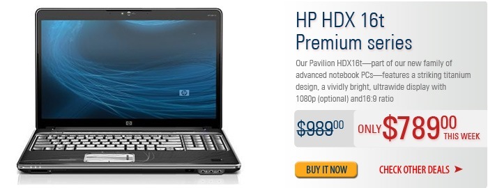 HP HDX 16t